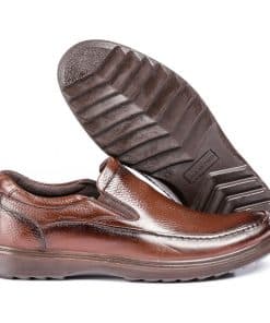 کفش مردانه بی بند کلارک قهوه‌ای فلوتر